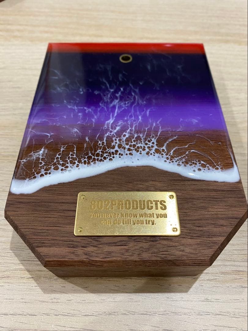 夜明けレジンランタンスタンド ウォールナット 802PRODUCTS ランタン