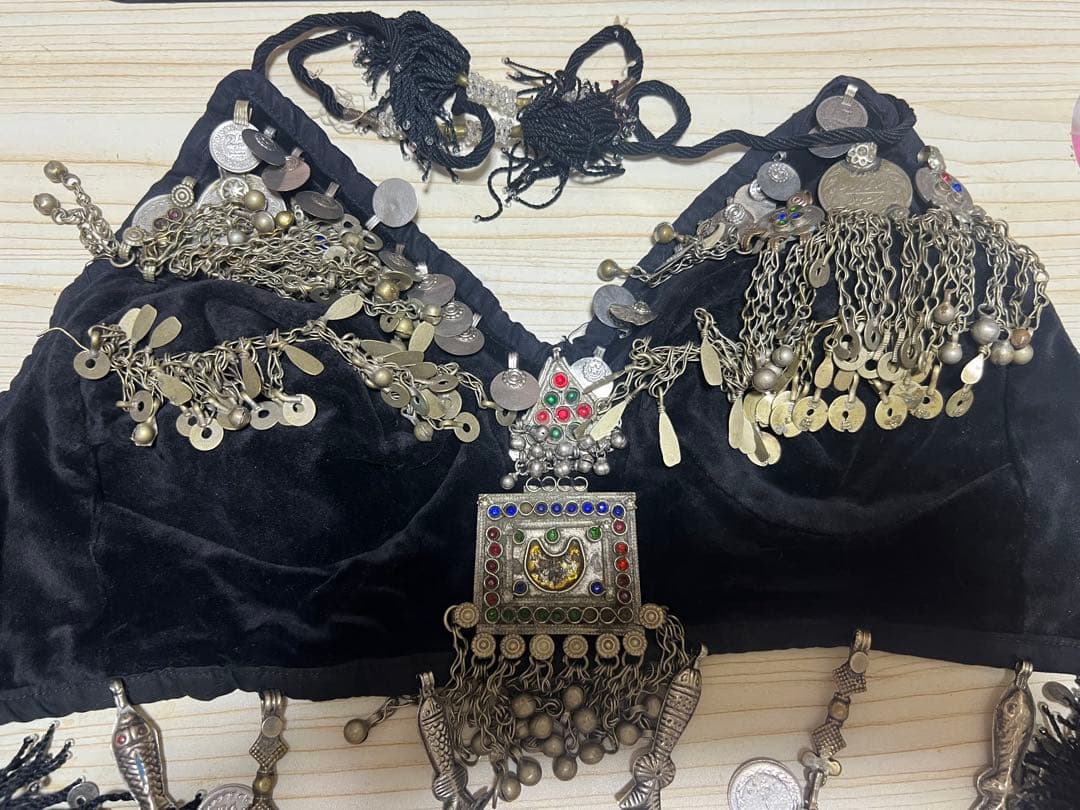 新品　ベリーダンストライバルブラ　アフガニスタンパーツ