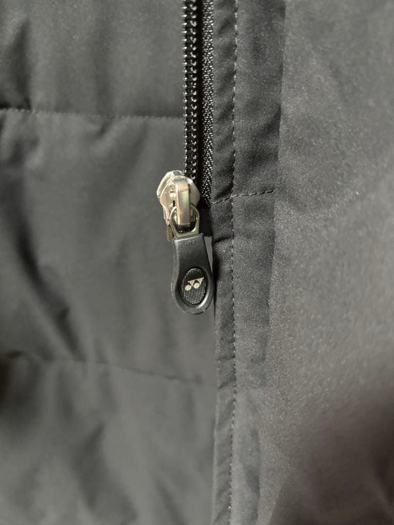 YONEX フード付きロングダウンコート ブラック Mサイズ