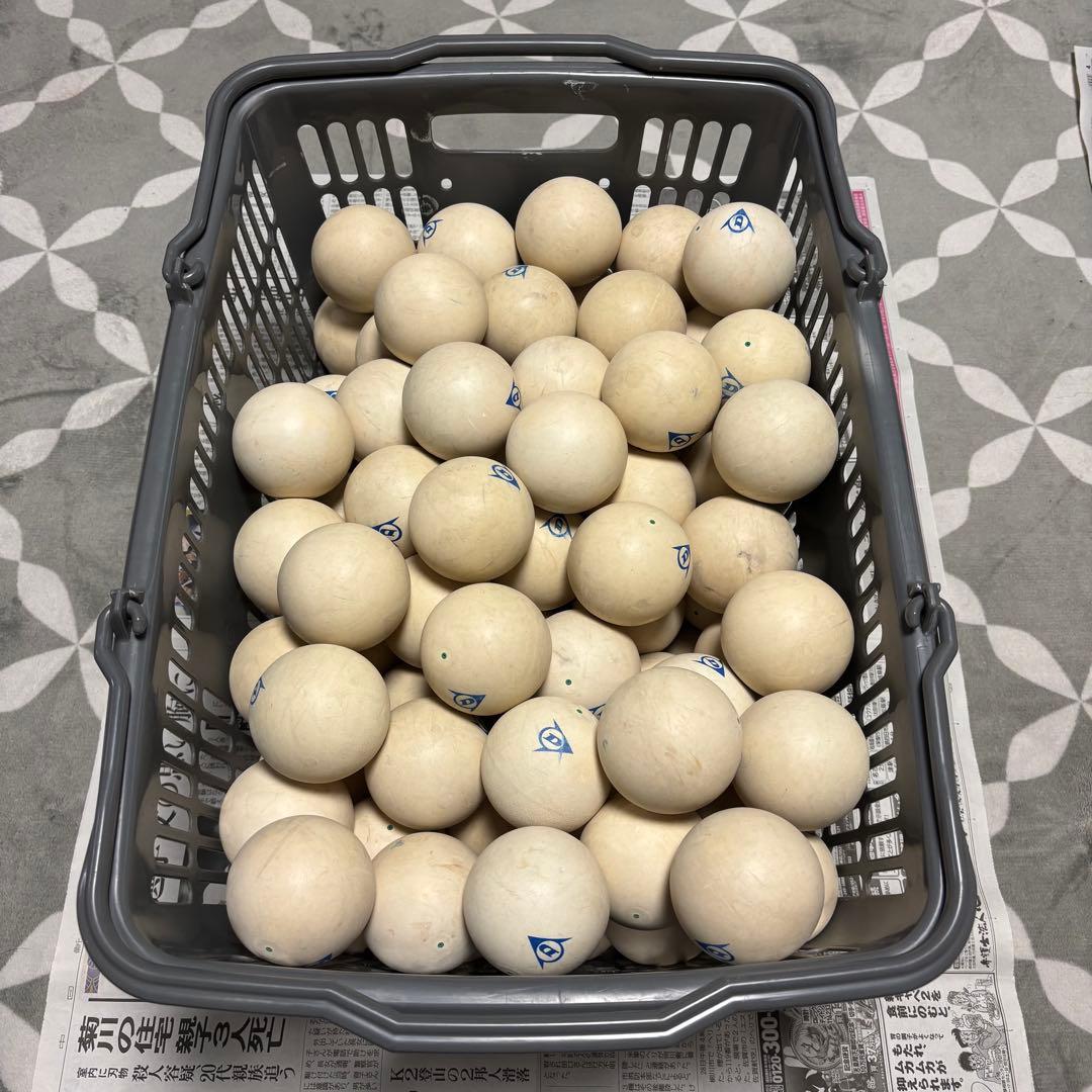 ソフトテニス 軟式テニス ボール 青ダンロップ 100球