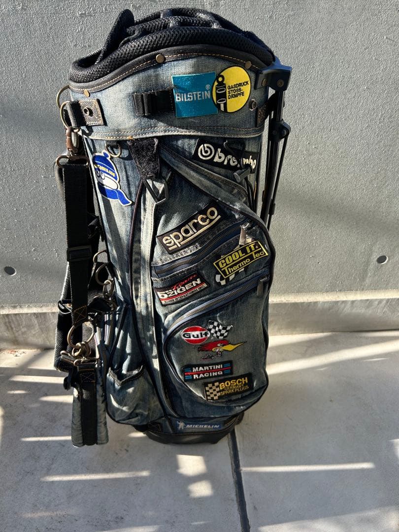 デニム生地キャディバッグ