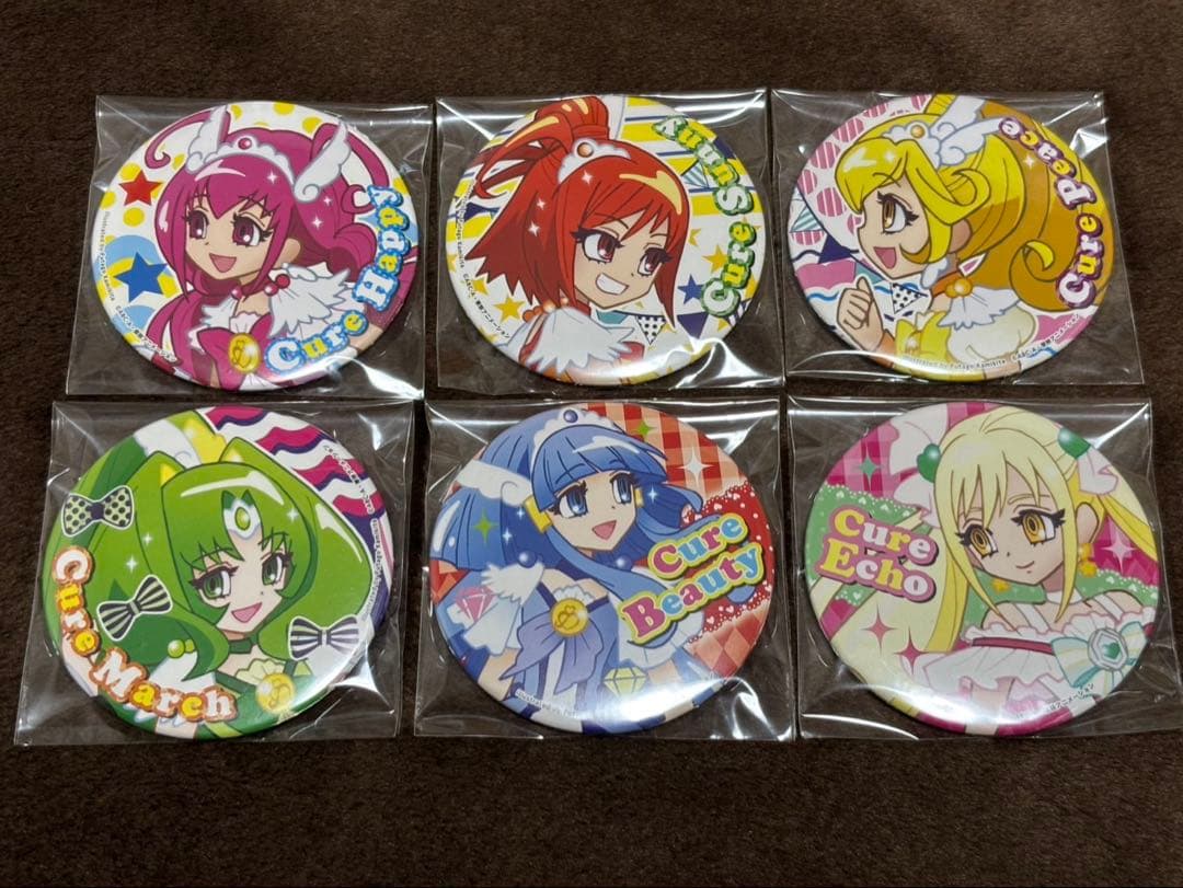 プリキュア　ふたご缶バッジ　スマイルプリキュア