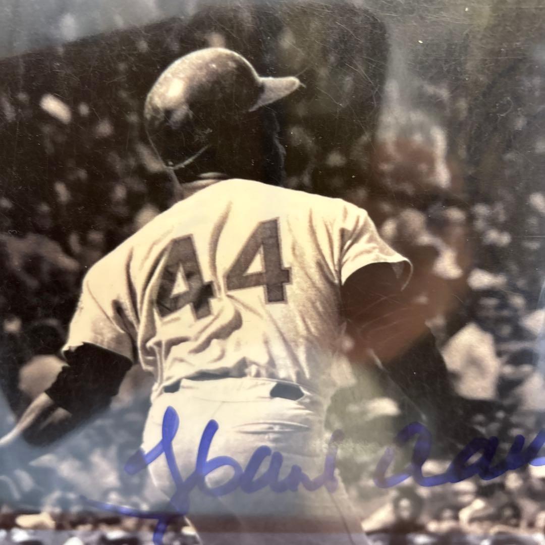 MLBハンク・アーロン サイン入り写真