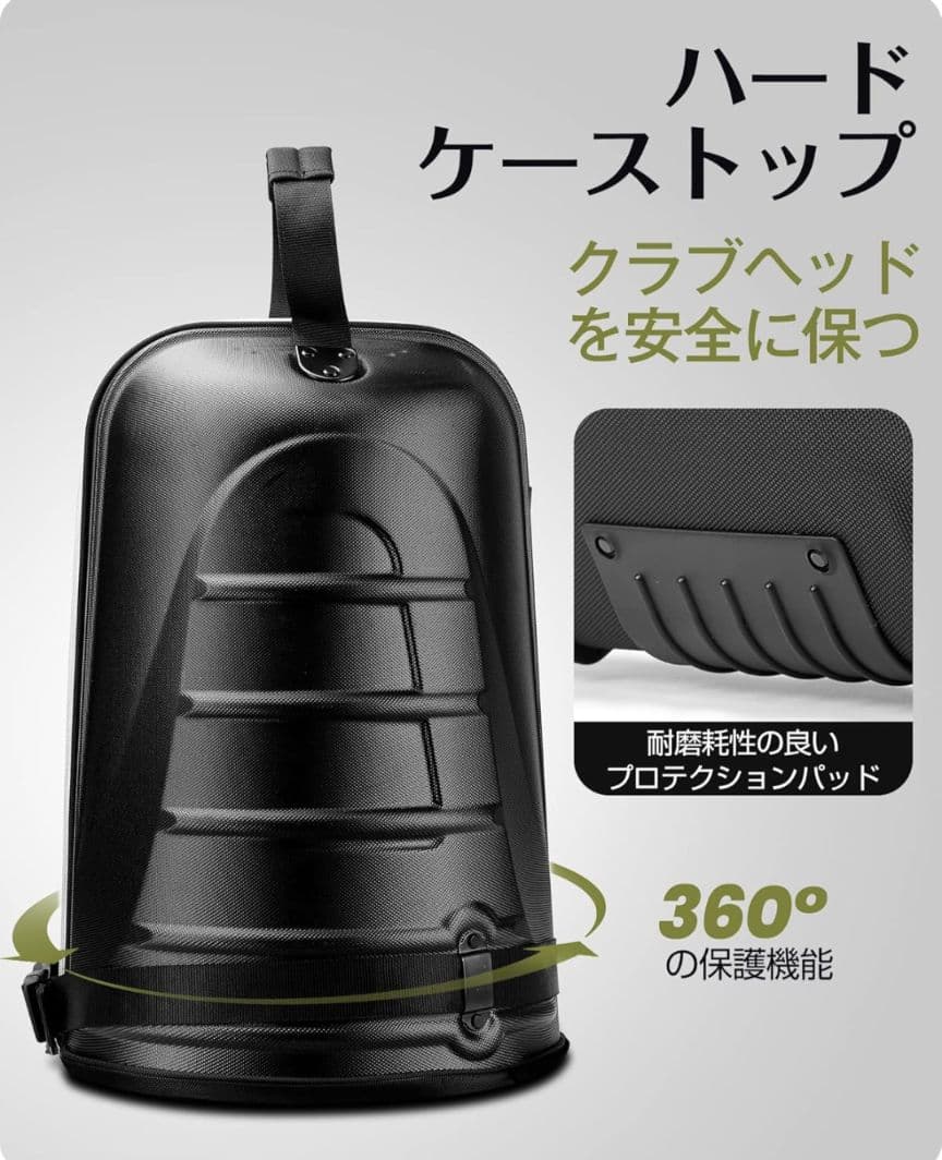 【新品未使用】OUTDOORMASTER ゴルフバック　カバー　キャスター付き