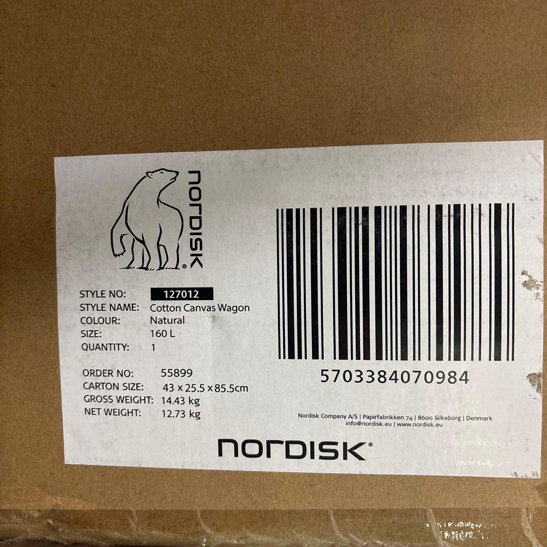 ノルディスク　アウトドアワゴン　折りたたみ式　コットン製　127012 新品
