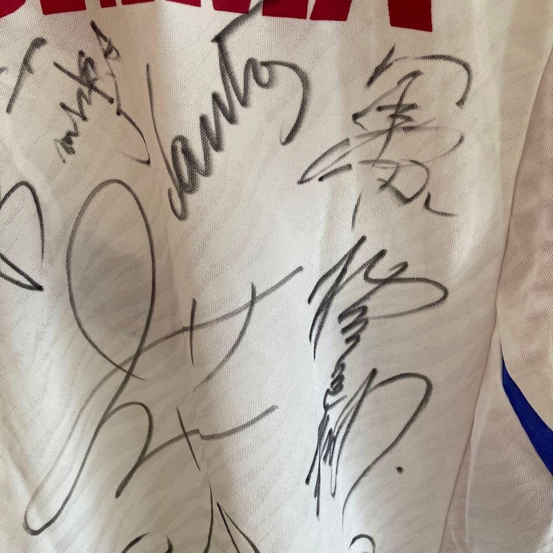 【貴重サイン多数】鹿島アントラーズ Jリーグ創設期　ユニフォーム　ビンテージw