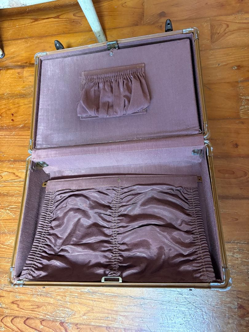 クラシックブラウンレザー スーツケース