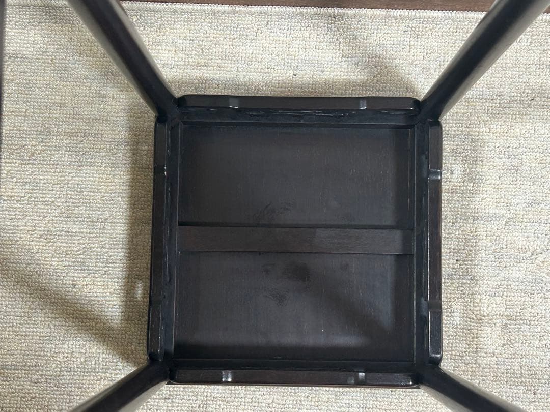 紅木　花台　唐木　茶道具　送料込み0910