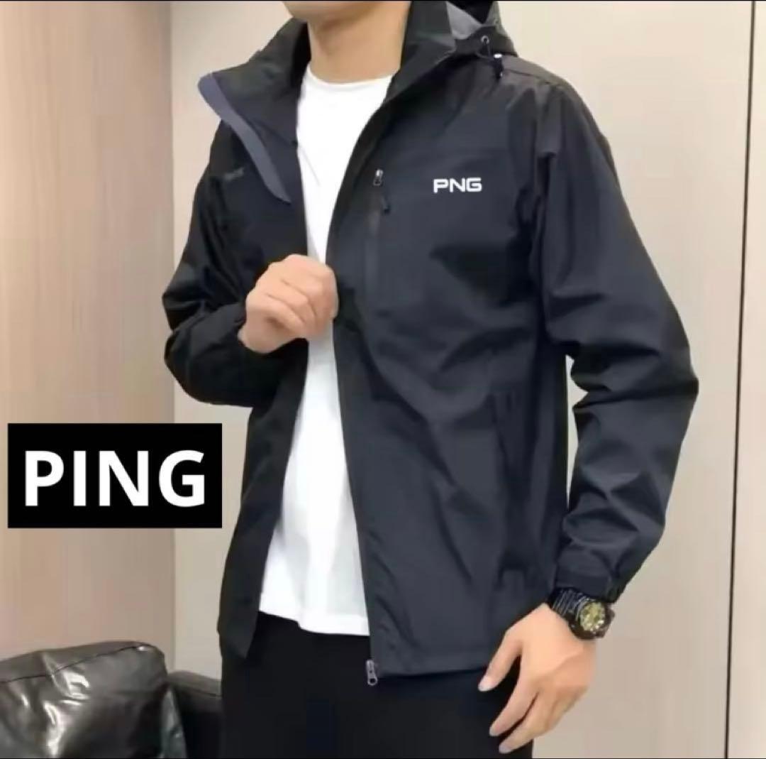 PING ピン 防風ジャケット　レインジャケットマウンテンパーカー　 Lサイズ