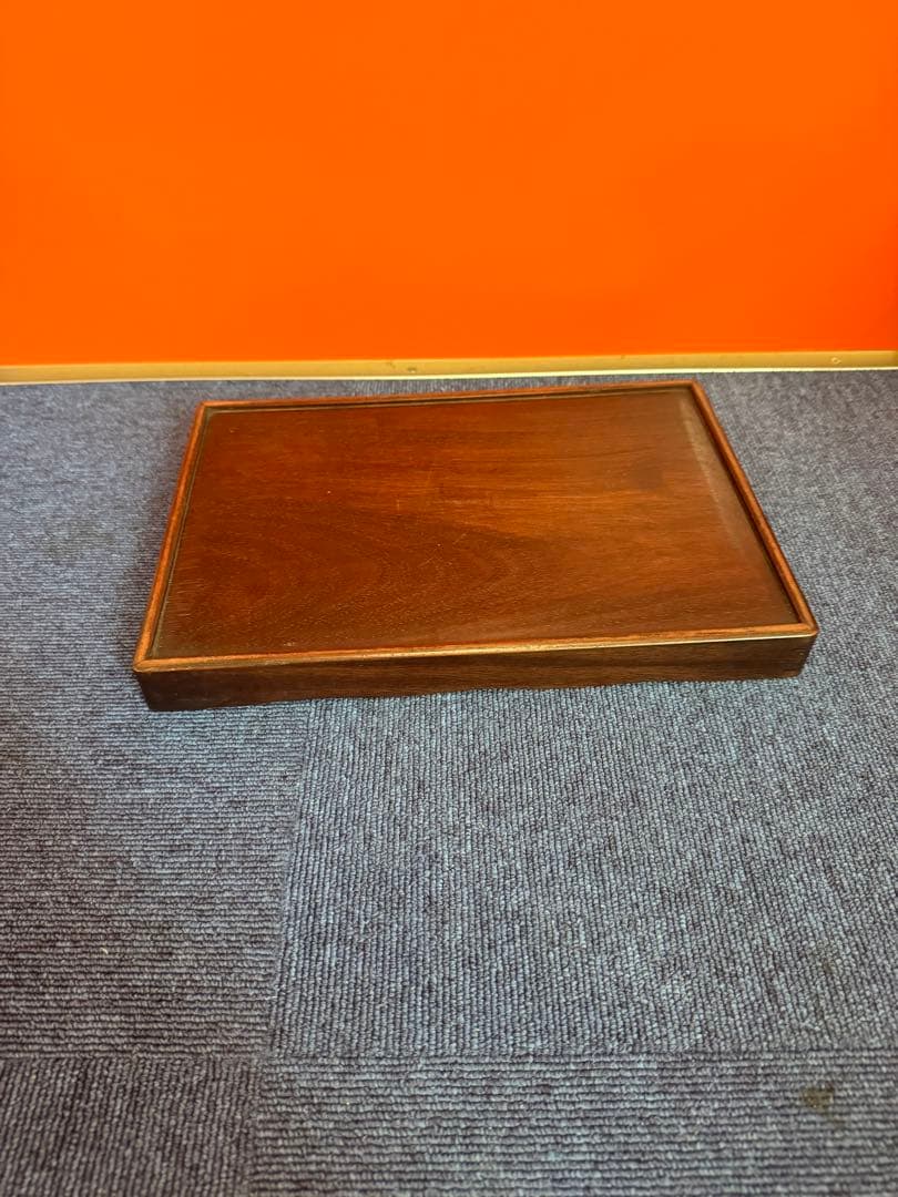 1961 唐木 煎茶盆 煎茶道具 古美術 古道具 アンティーク 木地盆　時代物