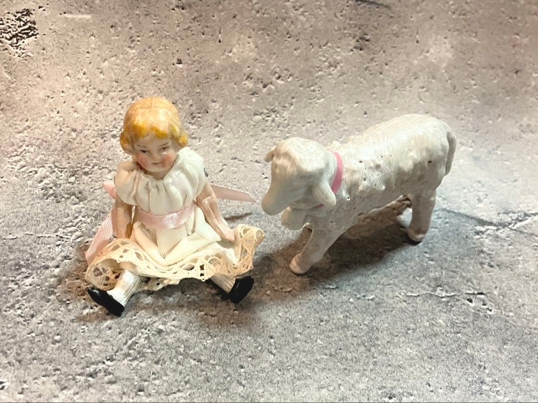 ドイツ　アンティーク　ビスクドール　アルプスの少女ハイジとユキちゃん　最終価格