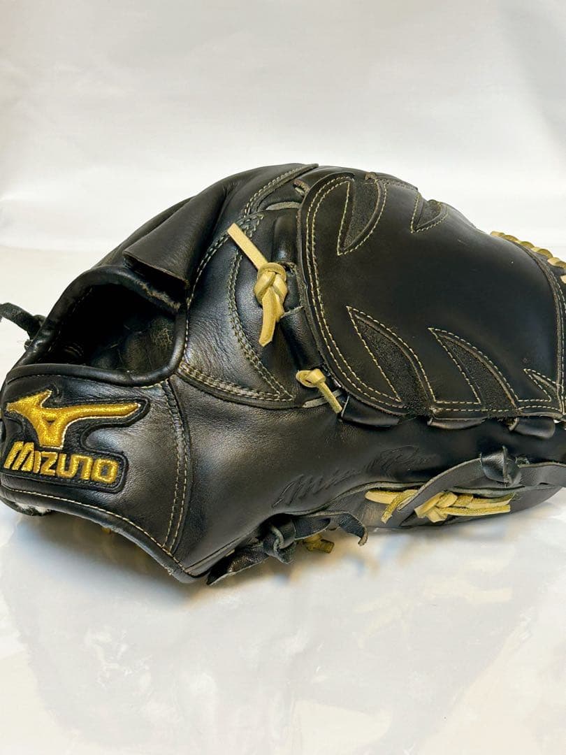 【ミズノプロ・軟式ピッチャー用】ブラックカラー ミズノ オイルメンテ済