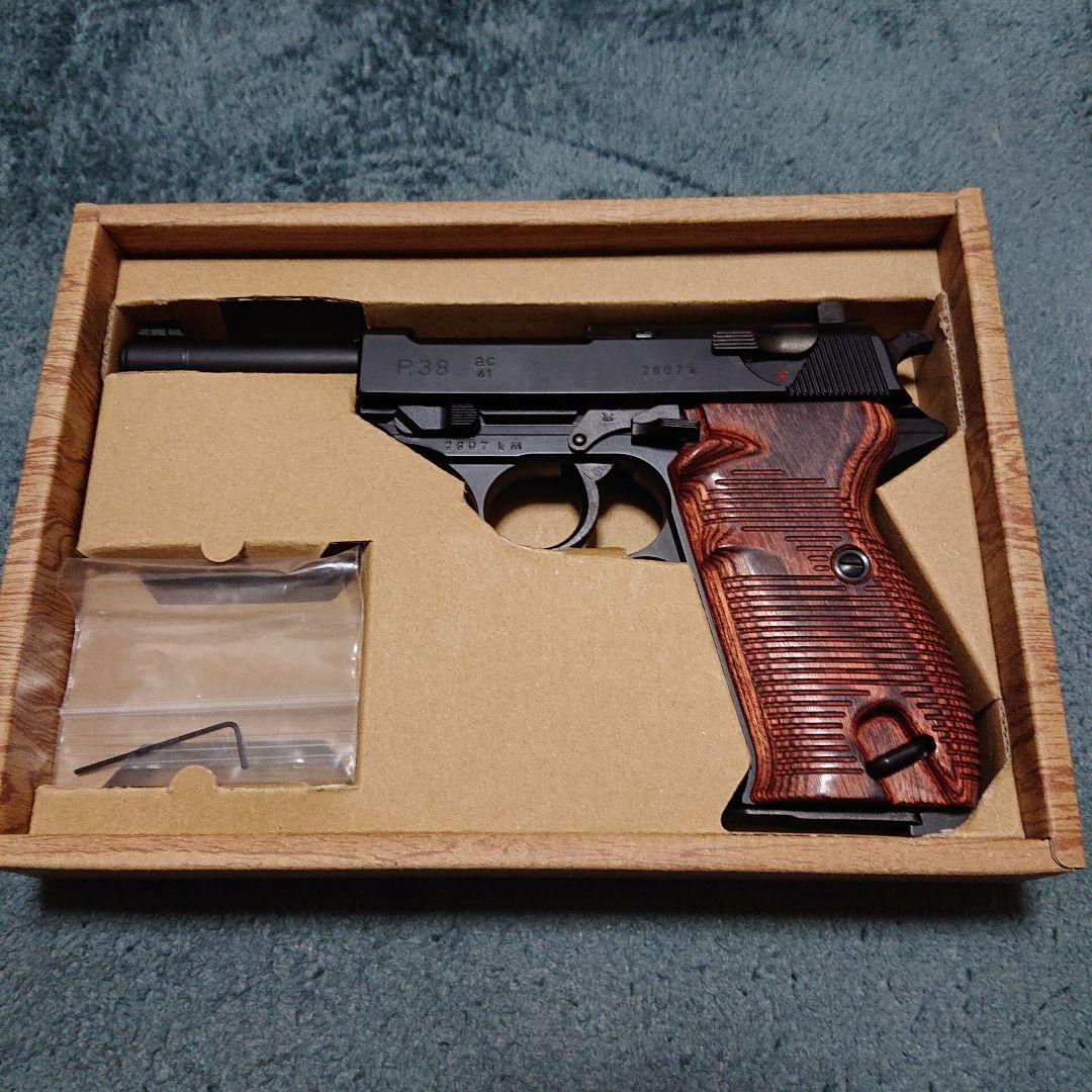 マルゼン ワルサー P38 ac41 木製グリップ ガスガン