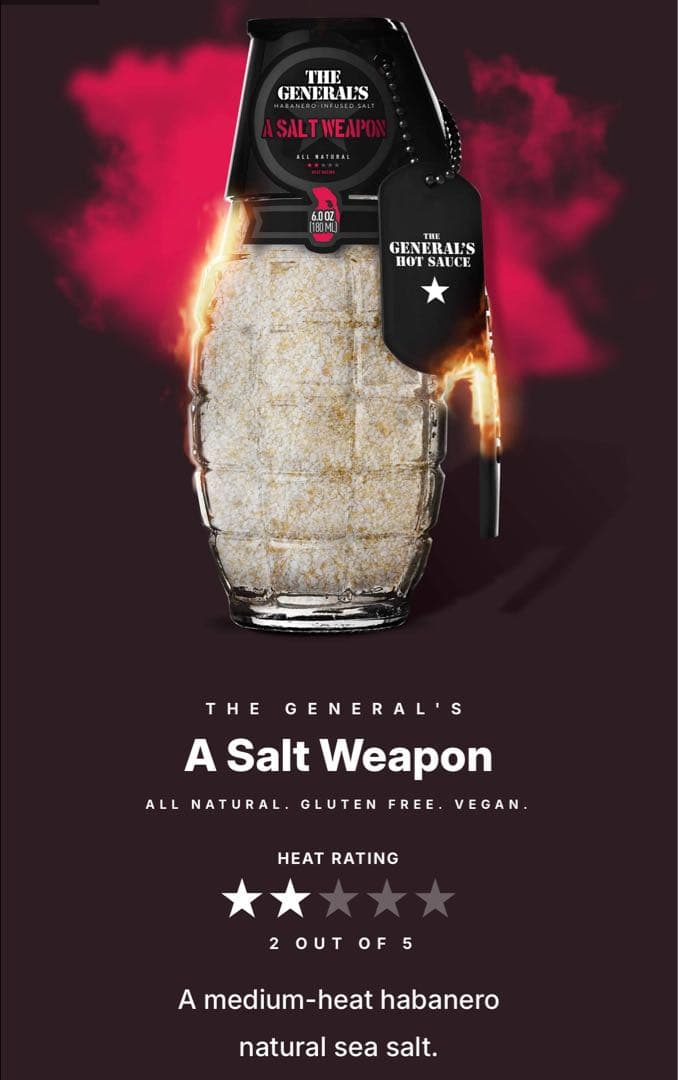 The General’s Hot Sauceホットソース[米国USAアメリカ]