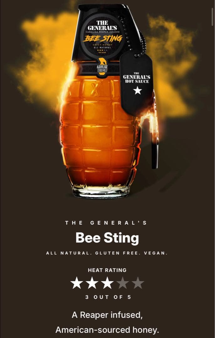 The General’s Hot Sauceホットソース[米国USAアメリカ]