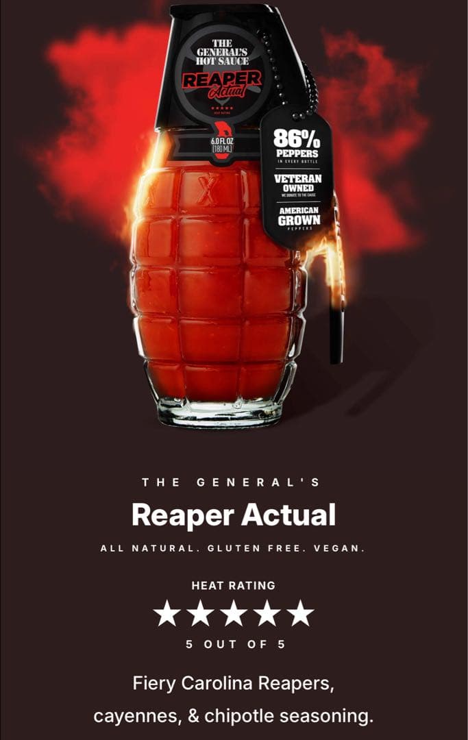 The General’s Hot Sauceホットソース[米国USAアメリカ]