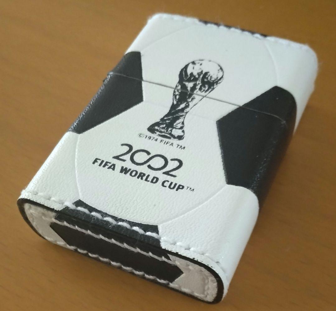 【貴重】2002日韓ワールドカップ記念ZIPPOジッポライター 本革 新品未使用
