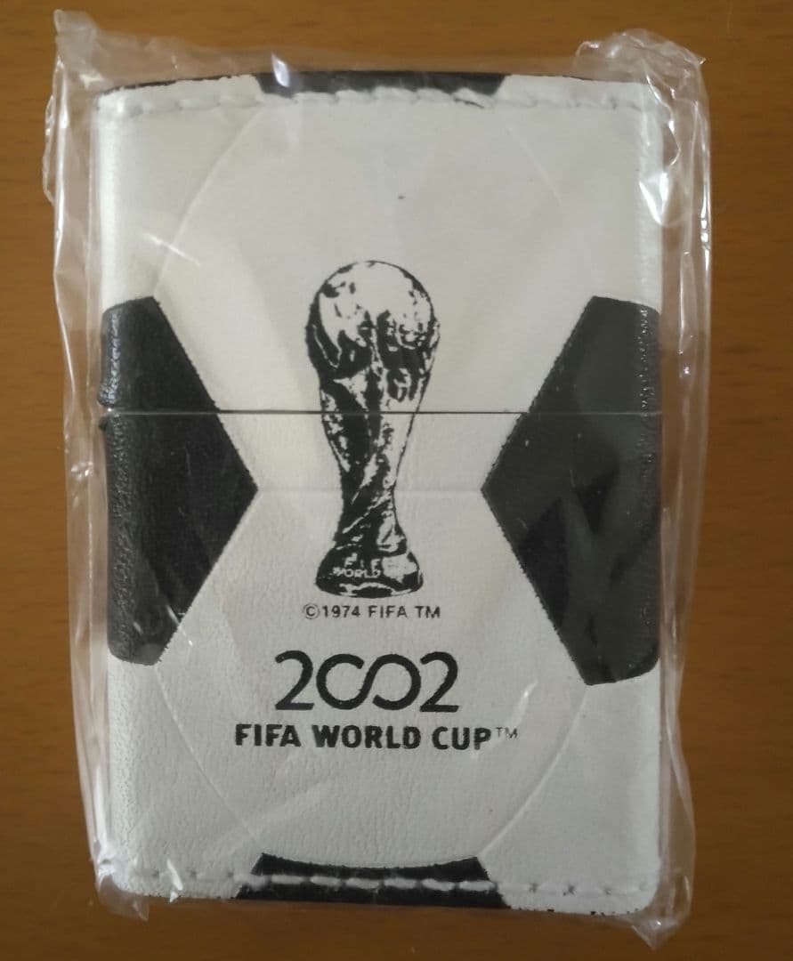 【貴重】2002日韓ワールドカップ記念ZIPPOジッポライター 本革 新品未使用