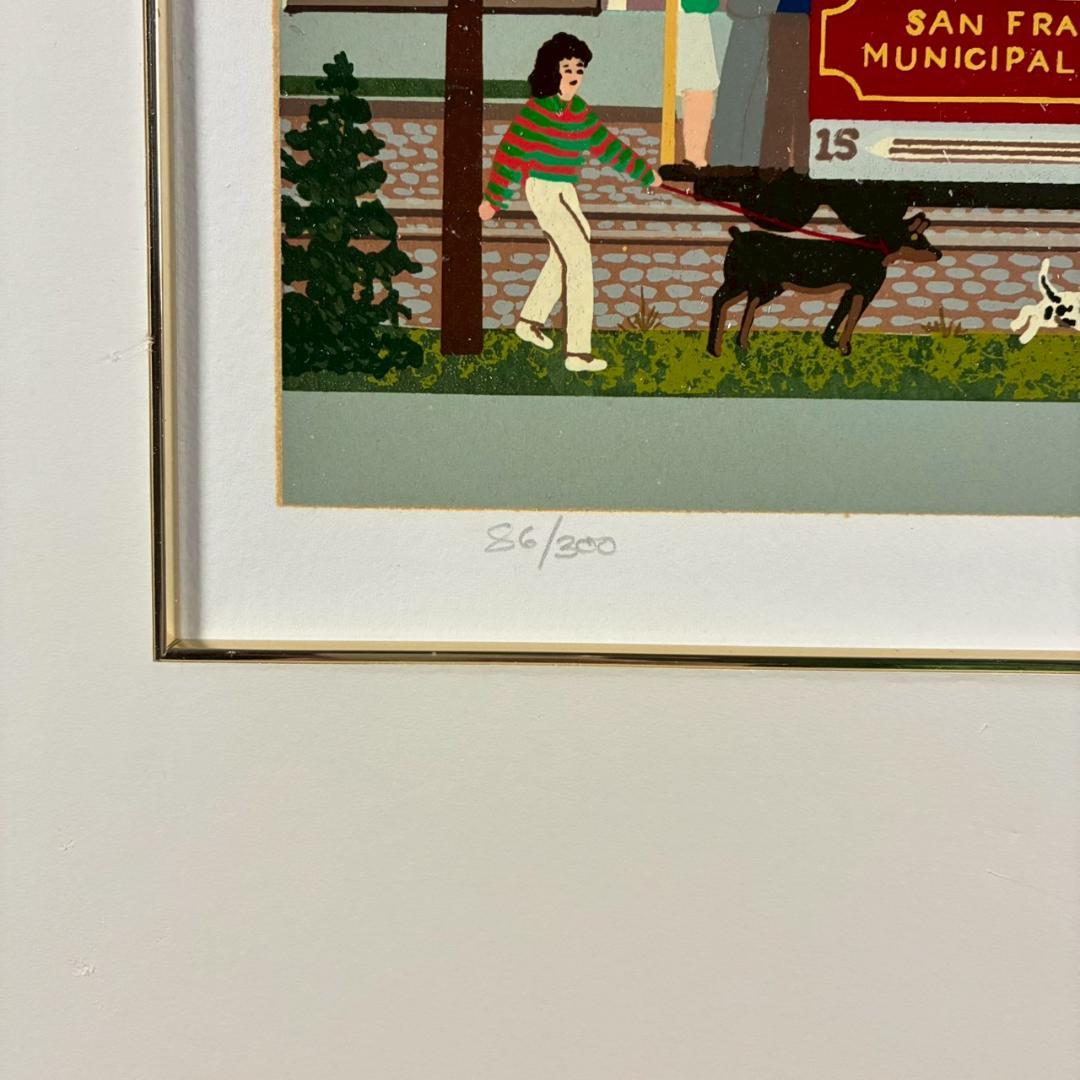 ジェーン・ウースター・スコット「サンフランシスコ」シルクスクリーン 直筆サイン入