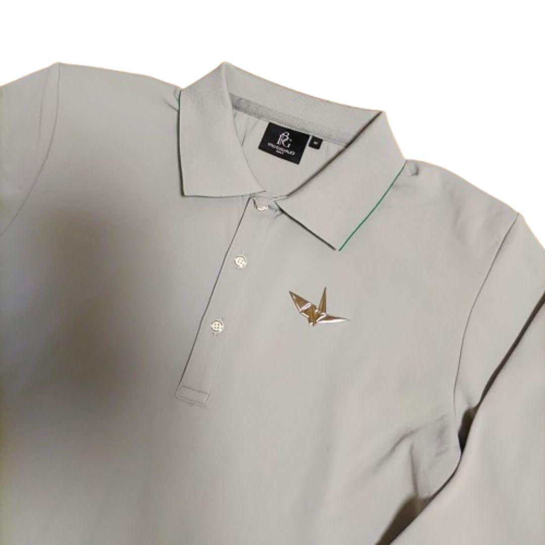 1PIU1UGUALE3 GOLF 長袖ポロシャツ グレー サイズM