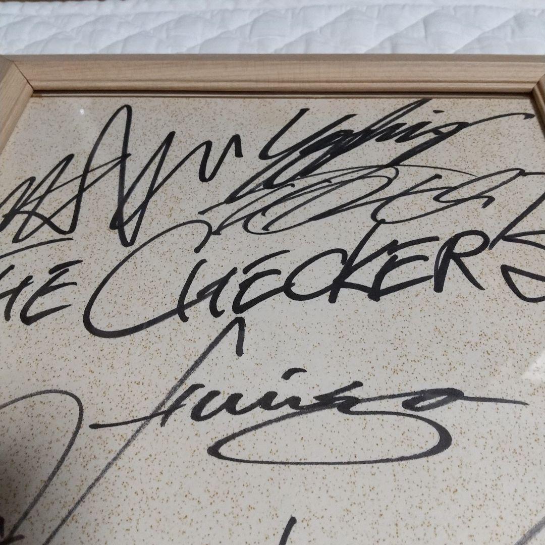 チェッカーズ　直筆サイン色紙