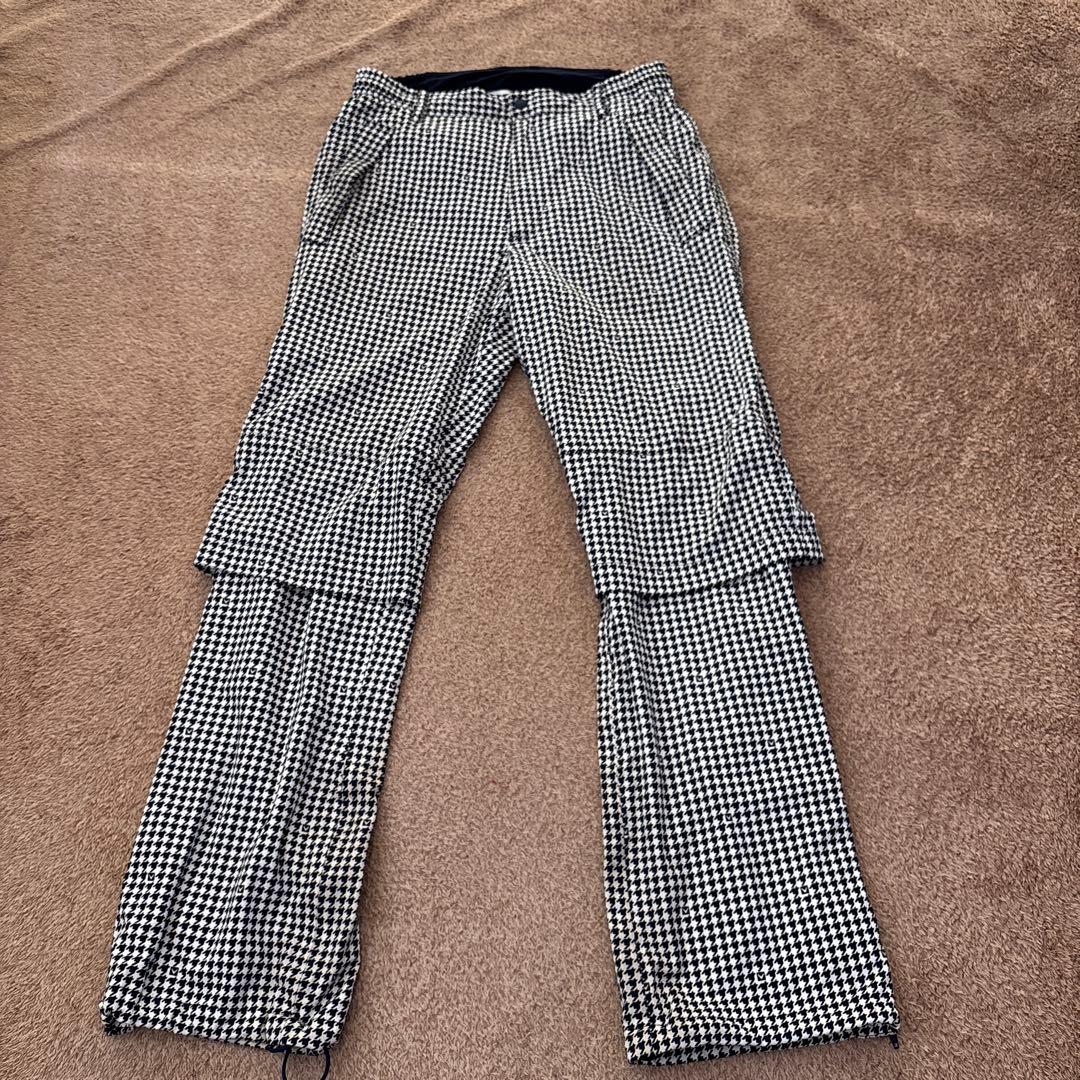 美品　キャロウェイ　レインコート　ジャケット　パンツ　千鳥格子　M ネイビー