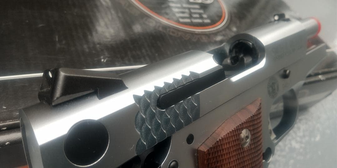 M945 ガスガン シルバー/ブラウン