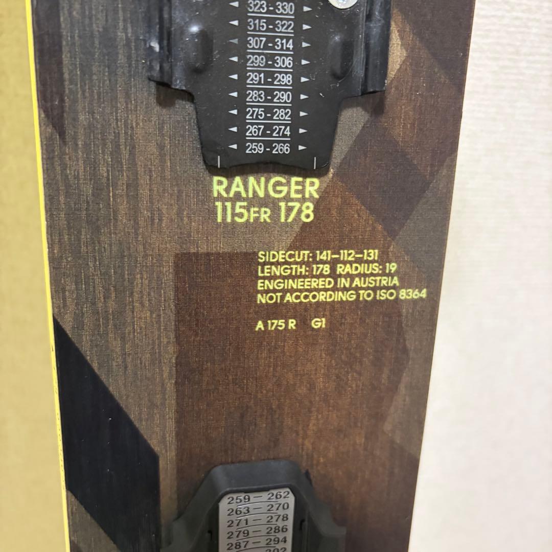 Fischer Ranger 115 FR スキー 板 178cm