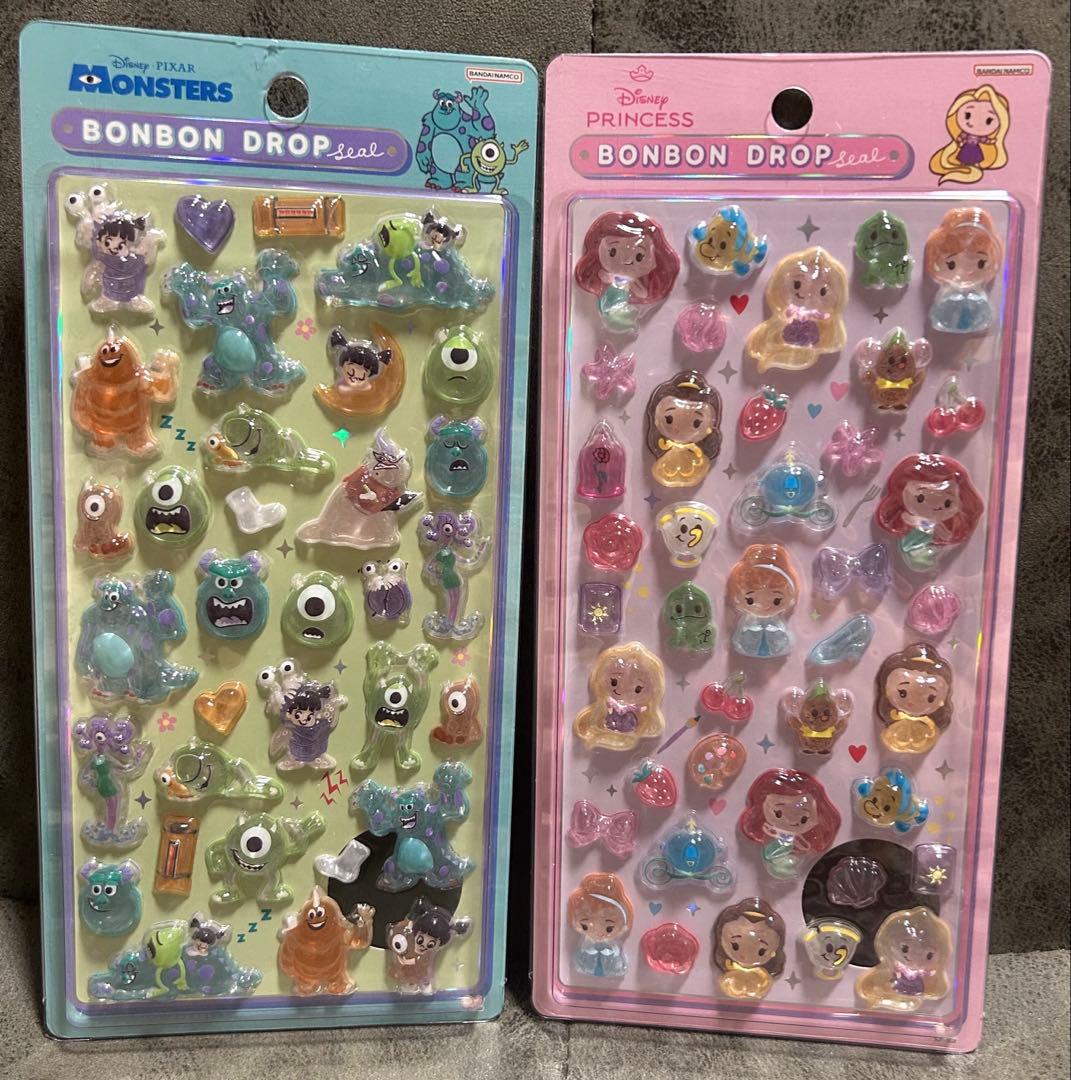 国内正規品 ディズニー ボンボンドロップシール 第2弾 全種8枚セット