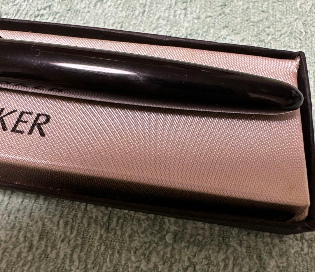 Parker Extra F パーカー　21 万年筆 シルバー・ブラック ⑩