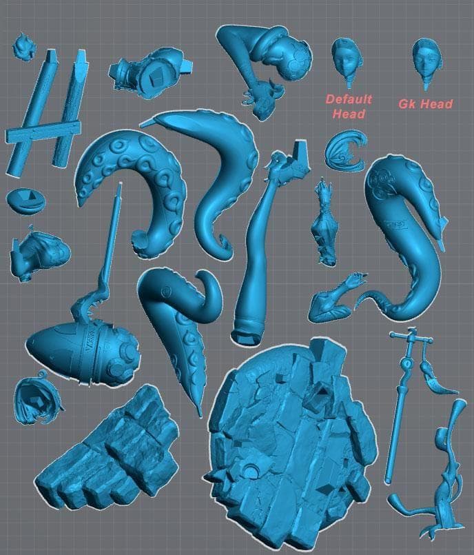 1/7　27ｃｍ　未塗装 未組立　イドリー・マーフィー　ZZZ　ゼンゼロ　怪啖屋