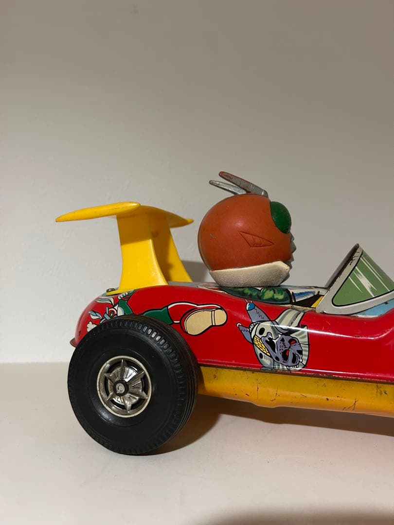 【全長30cmデカい】　仮面ライダーV3 ソフビ　ブリキ　当時物　昭和　増田屋