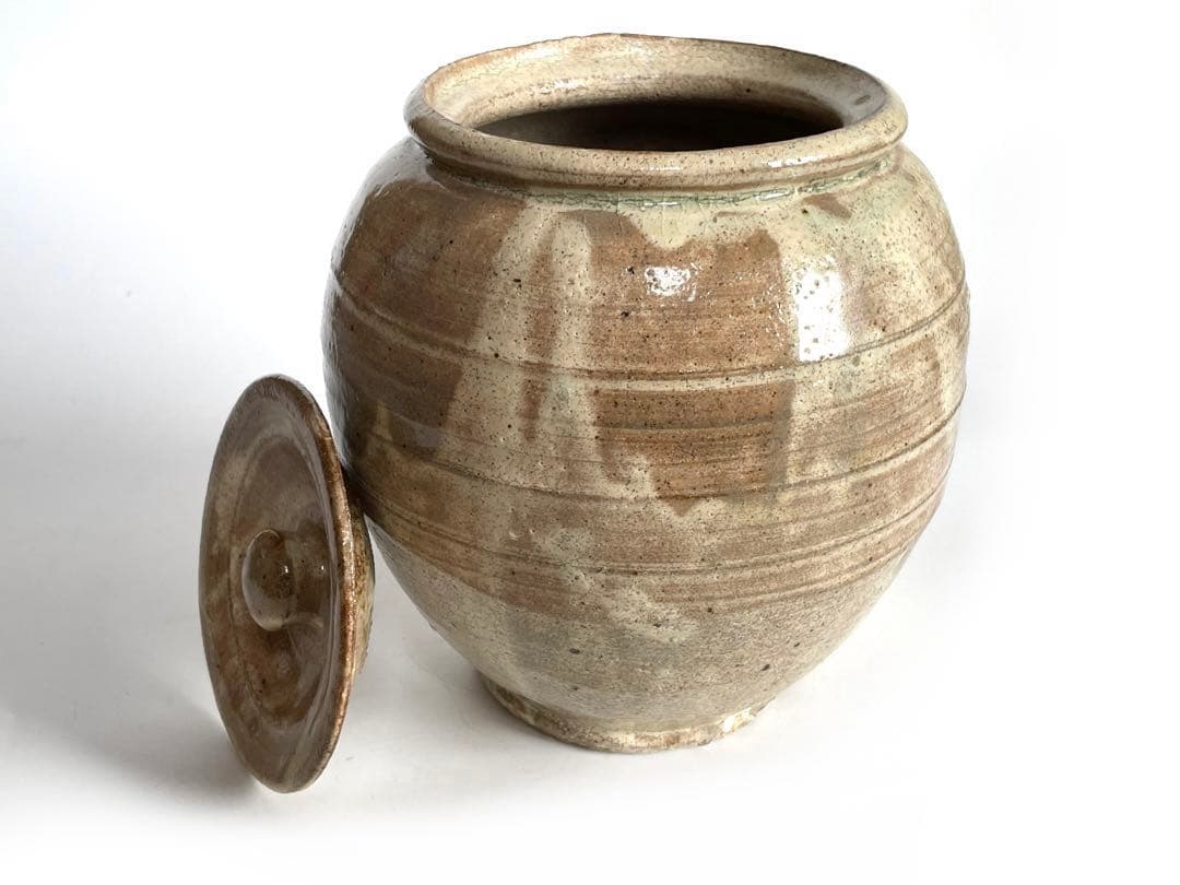 陶芸家　桃源窯　吉田喜彦　粉引　水指　茶道具　壺　師　荒川豊蔵