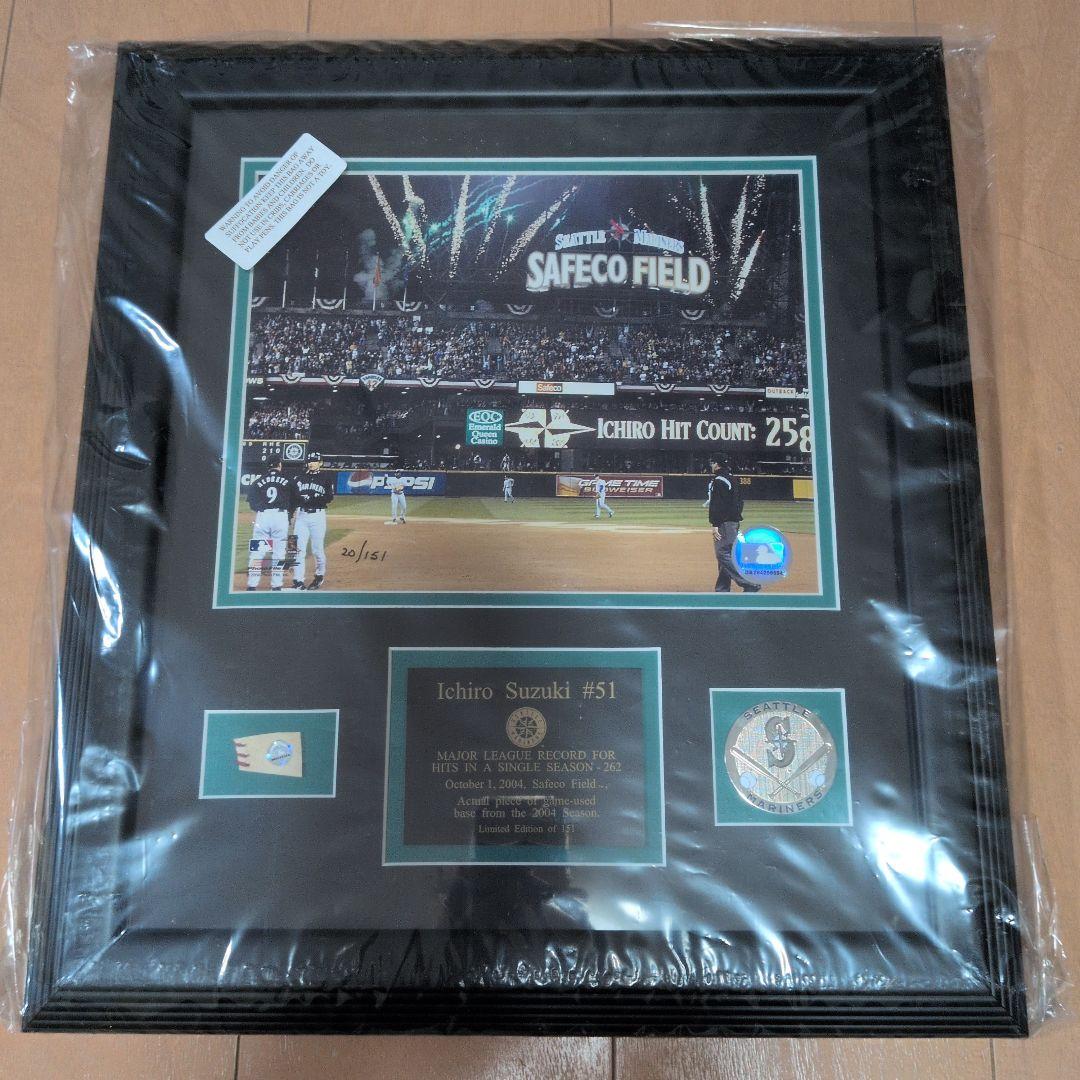 イチロー 実使用球 メジャー 最多安打記録 ２００４年 ＭＬＢ マリナーズ 殿堂