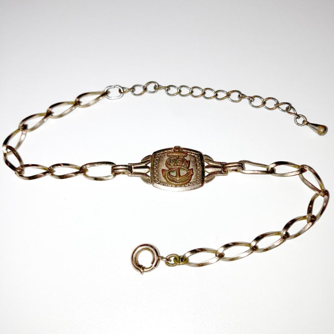 米軍 実物 40’s U.S.N.ブレスレット DUROCHARM N.Y.C.