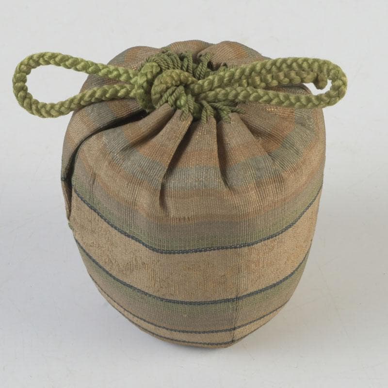 茶道具　黒漆　小棗　仕覆付　住山楊甫極め箱　V　9859