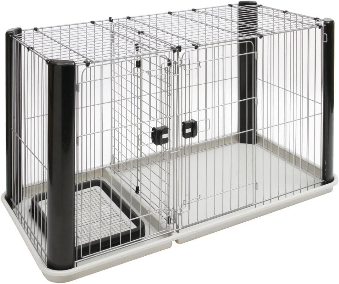 アドメイト イヌ用 ヴィラフォートサークル ブラック&シルバー レギュラー