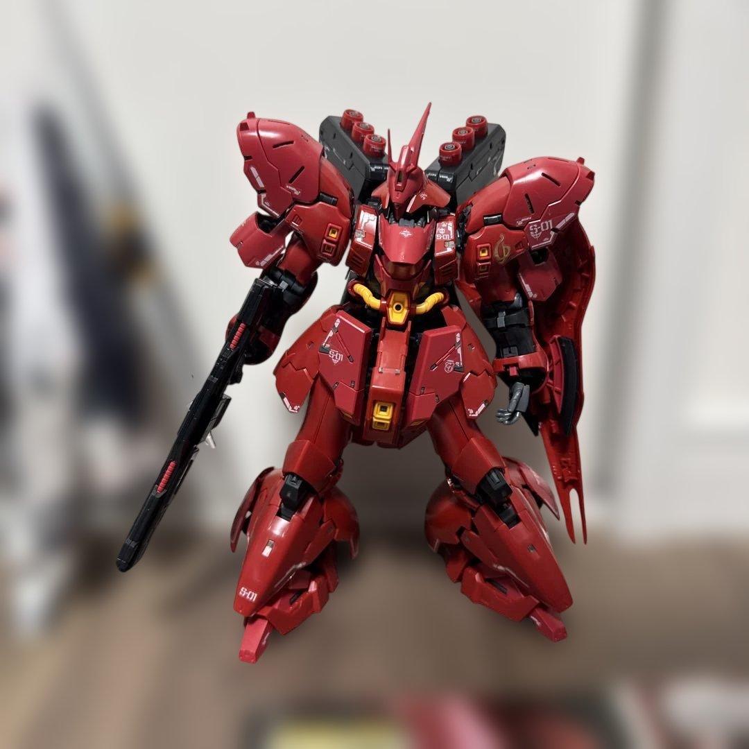 プレバンRGνガンダム2体＆RGサザビー完成品セット