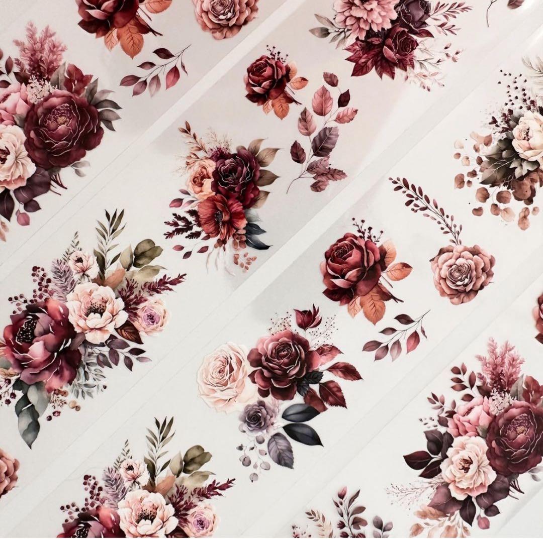 新品　magical touch　PET花マスキングテープ　マステ　5mロール