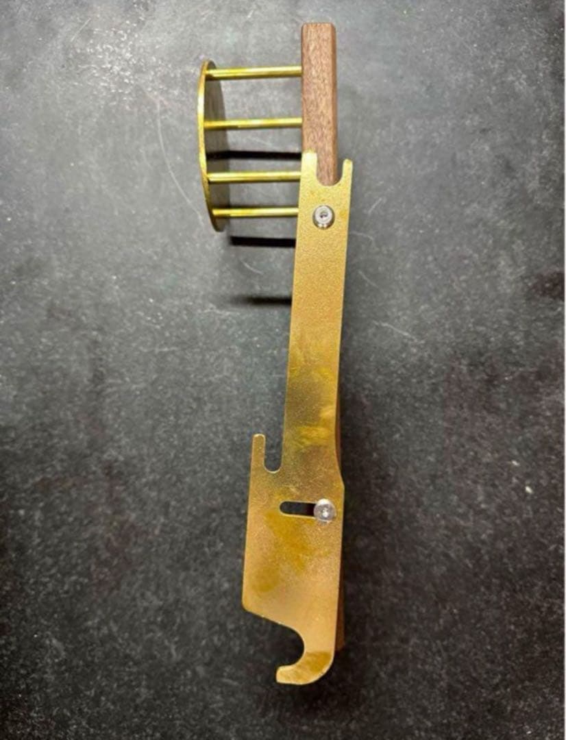 【明日までのタイムセール】ウォルナット&真鍮　カーミットチェア　ドリンクホルダー