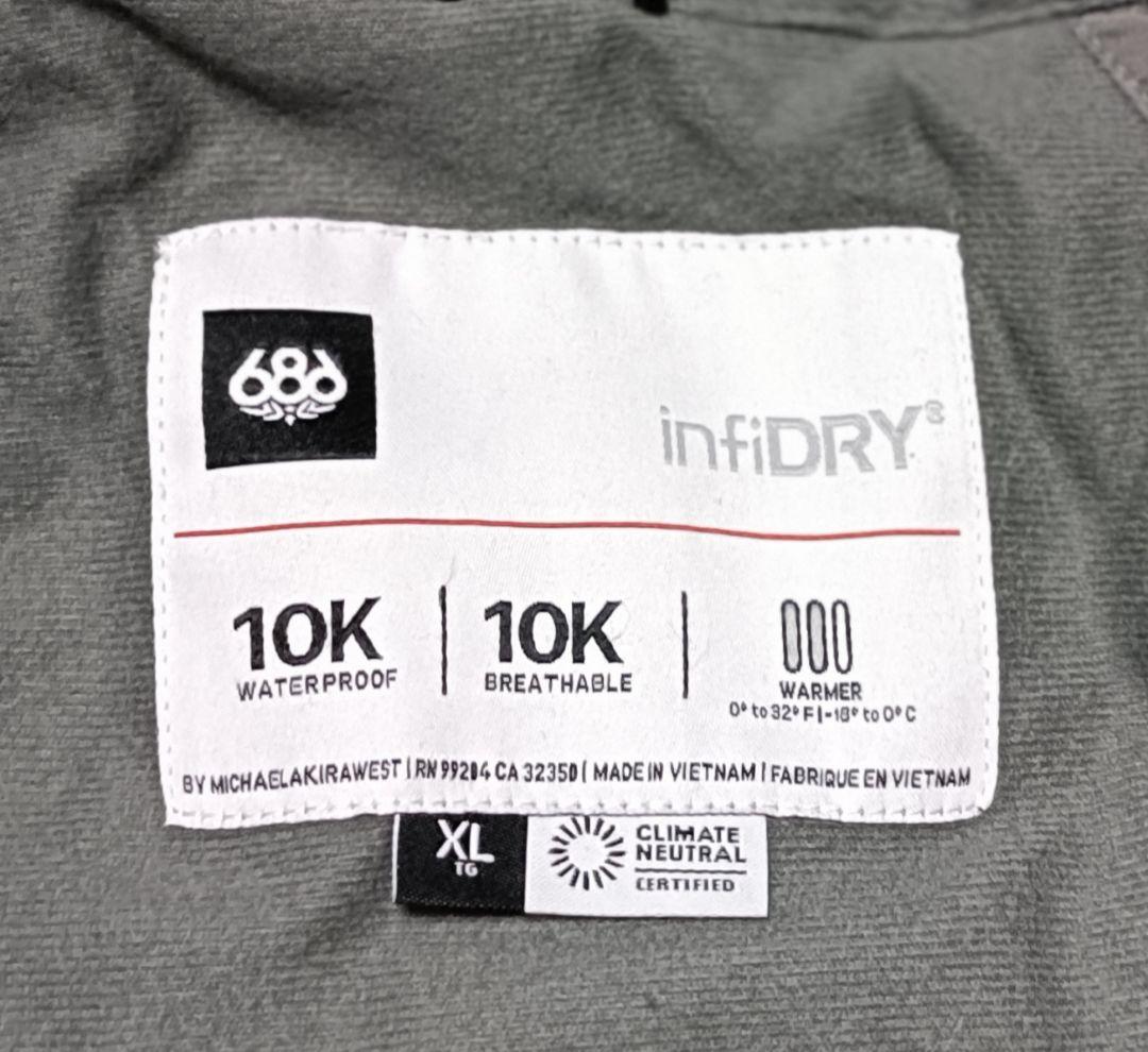 686スノーボードウェアジャケットGEO INSULATED JACKETスノボ