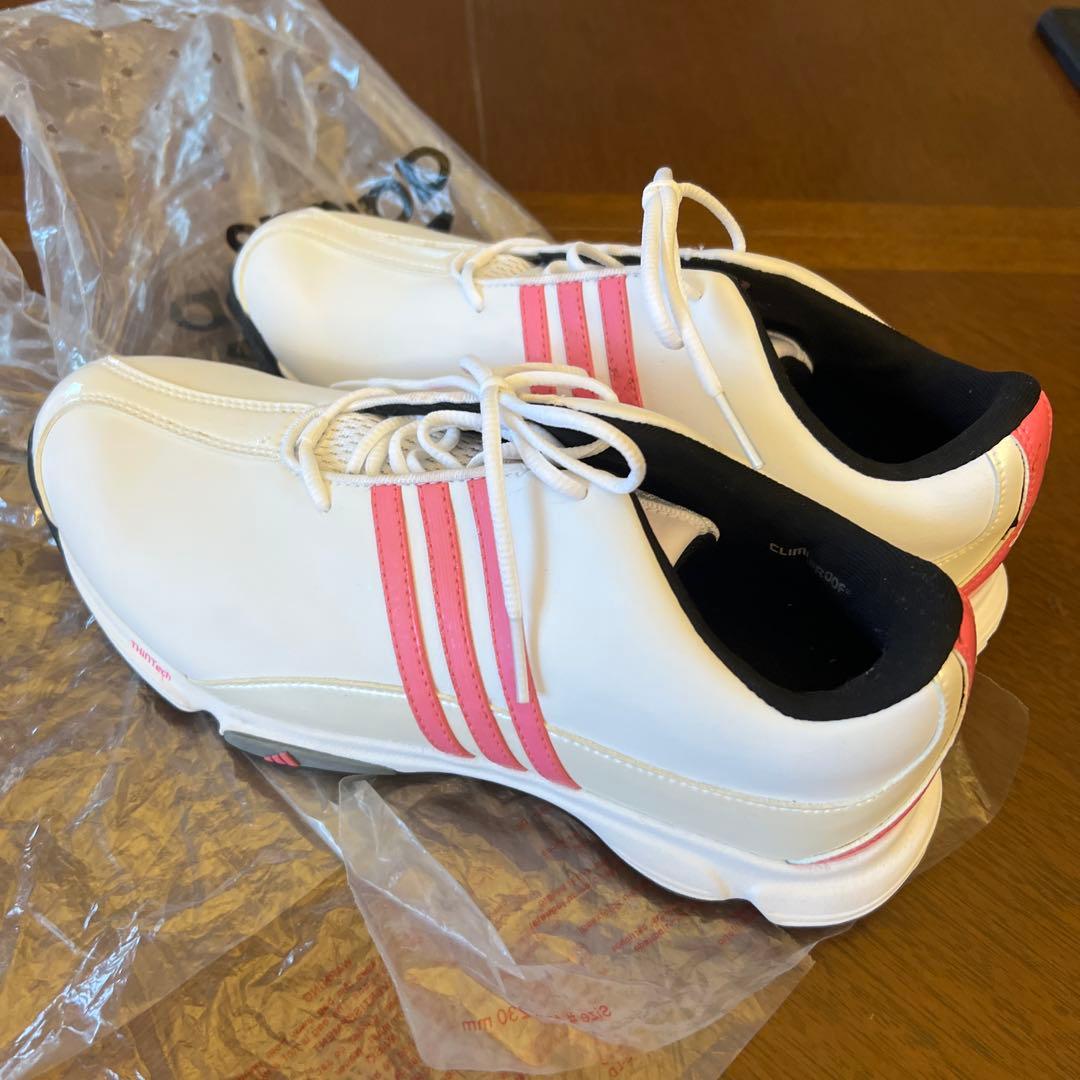 adidas ゴルフシューズ ホワイト/ピンク
