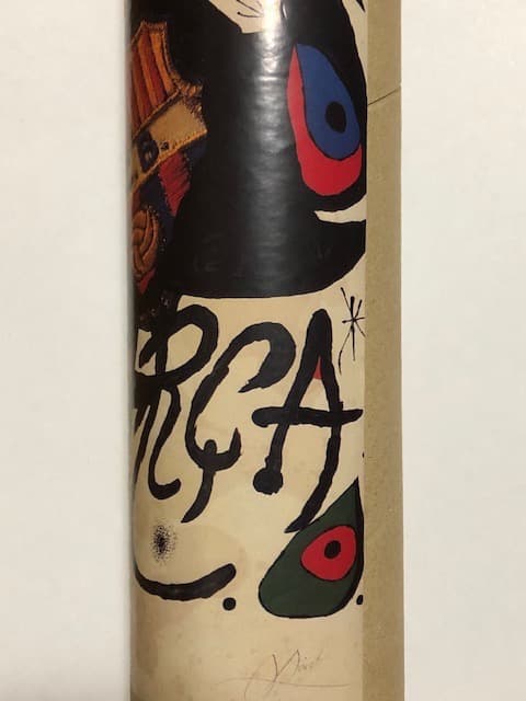 FCバルセロナ 75周年 ポスター ジョアン・ミロ