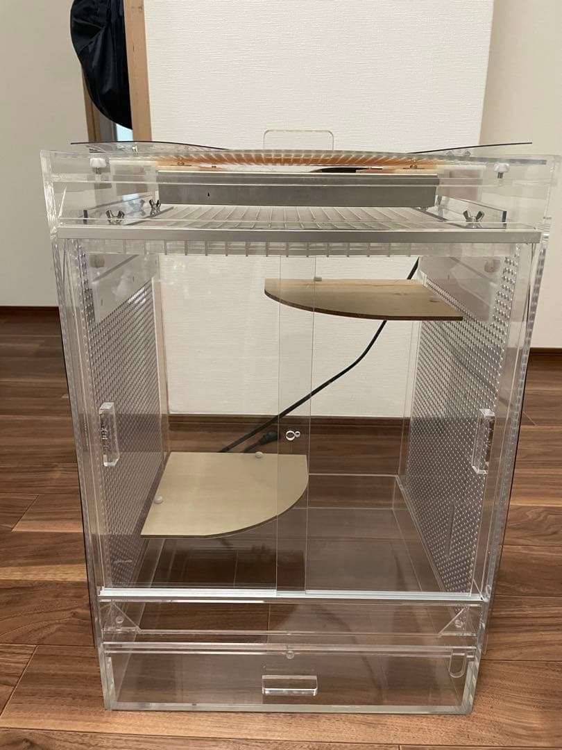 【フルセット】ヒーター付アクリルケージ【小動物用】
