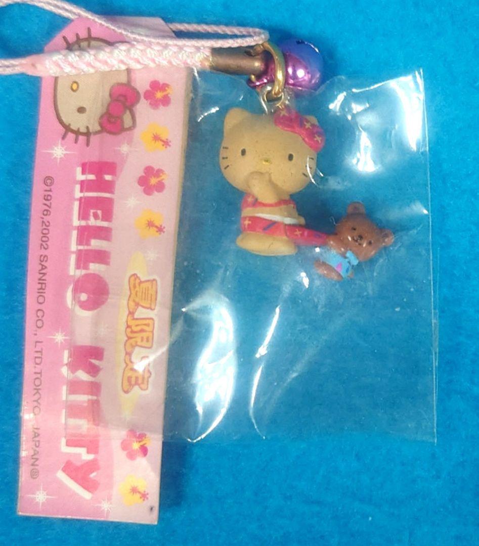 激レア☆夏限定☆日焼けキティ・夏休み海バージョン・根付け ストラップ☆2002