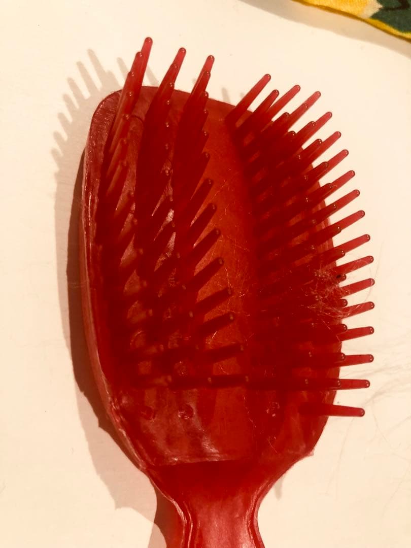 美品）昭和レトロ お手入れワンちゃん クシ付き