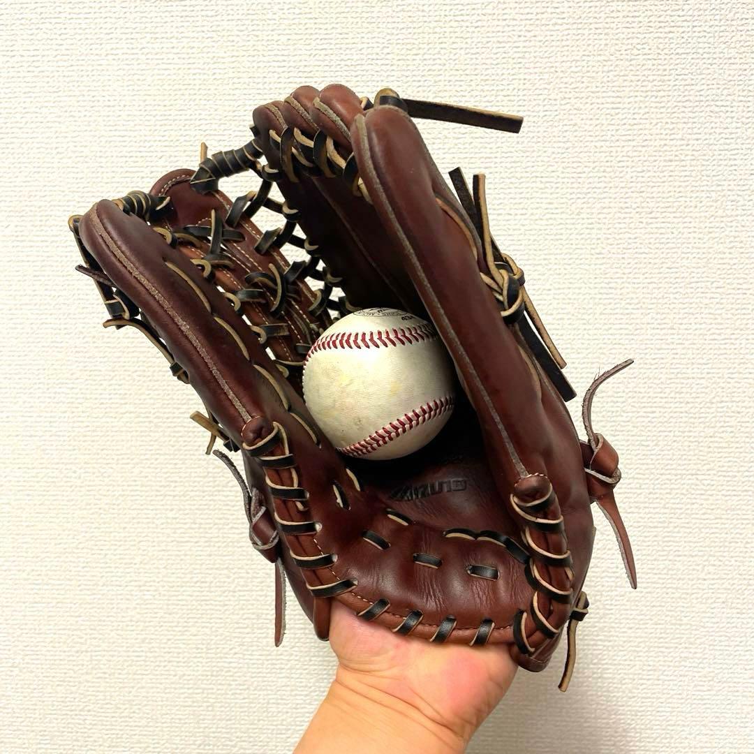 223 ミズノ グローバルエリート 型抜群 極美品 硬式 外野手用グローブ
