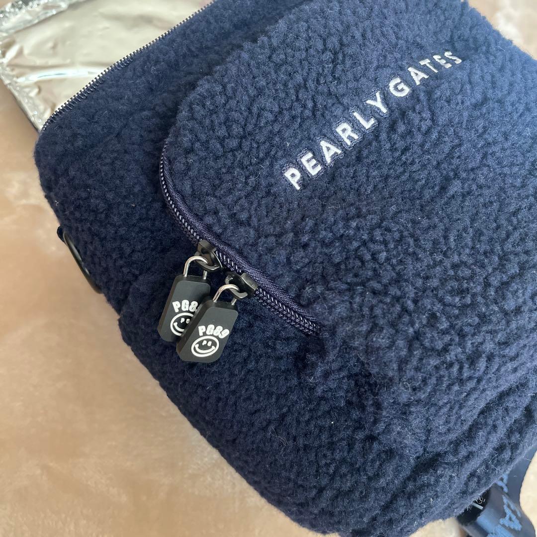 PEARLY GATES ネイビー モコモコ　保冷バッグ