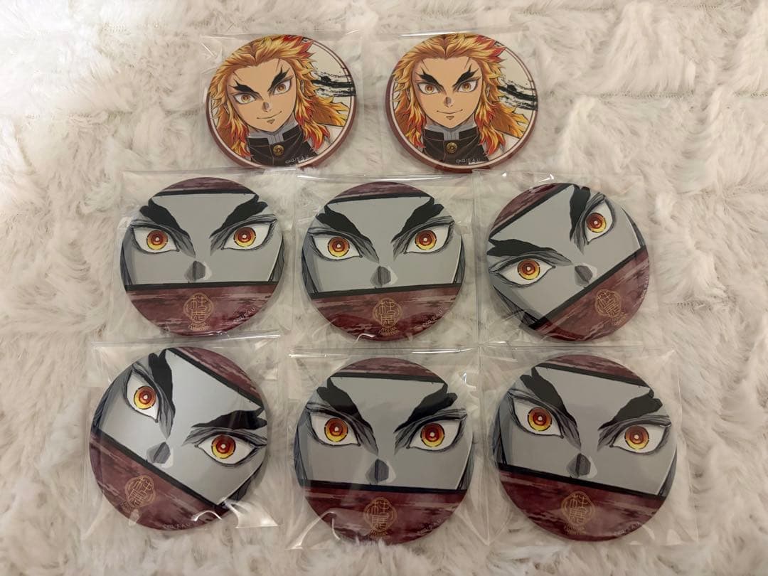 鬼滅の刃 柱展 マット缶バッジ 煉獄杏寿郎 8点セット