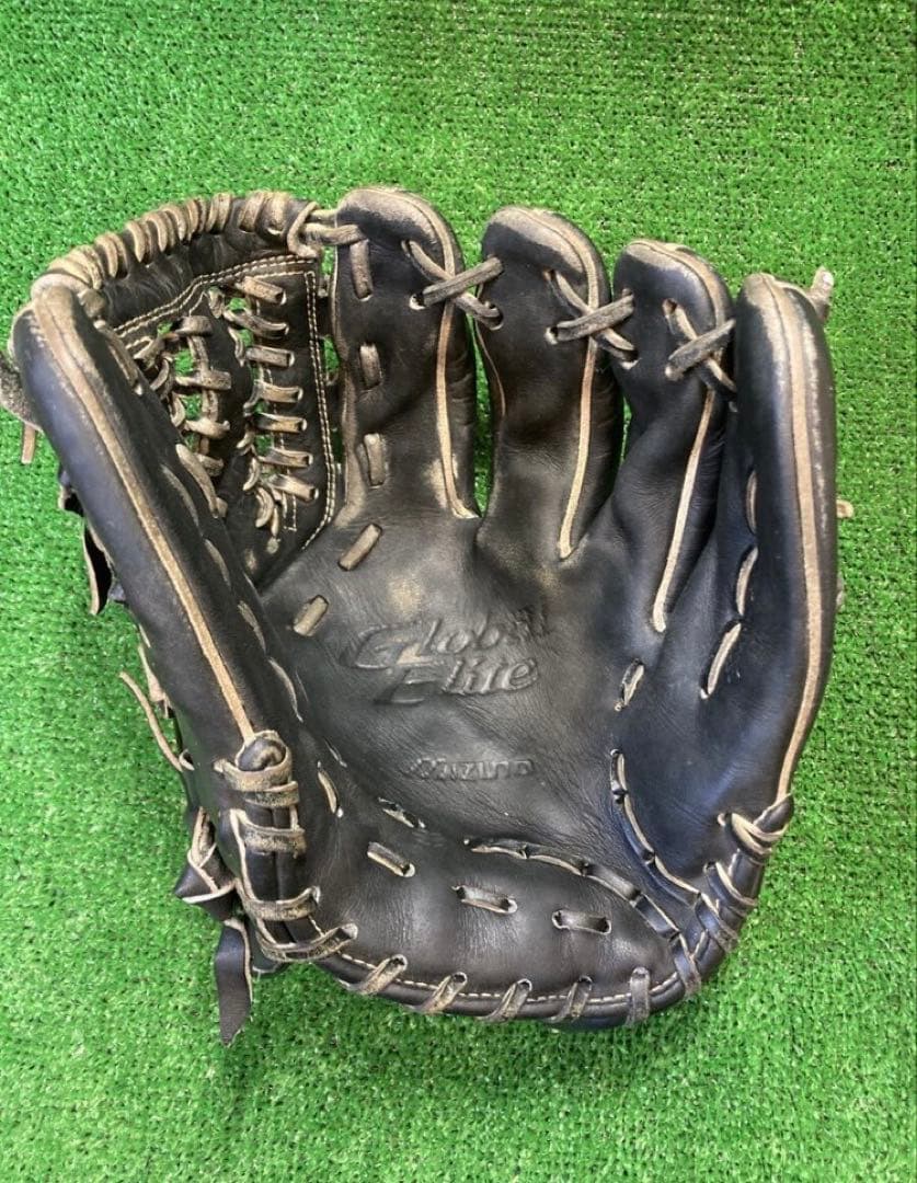 【修理済・即戦力】ミズノ グローバルエリート 一般軟式用 内野手用 グラブ